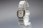 Vintage 1984 Exc+5 Seiko 7321-5440 Tank Square Ladies QZ Watch From JAPAN