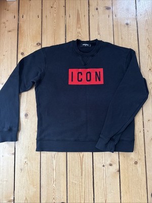   Dsquared2 Icon Sweatshirt- XS Herren Pullover- schwarz