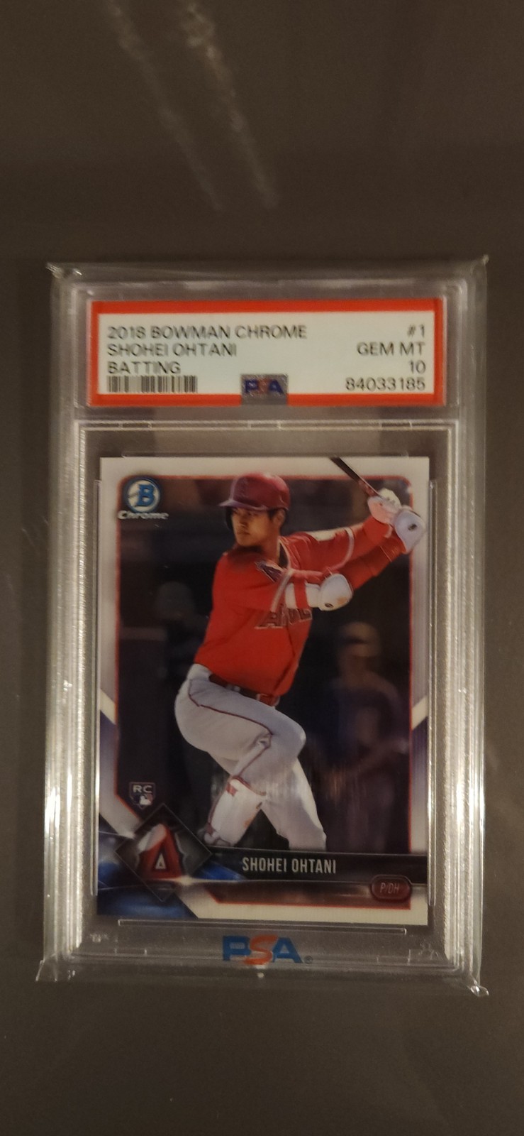 PSA 10 SHOHEI OHTANI 2018 BOWMAN CHROME BATTING ANGELS ROOKIE RC #1