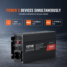DATOUBOSS Inverter Onda Sinusoidale Pura 2000W/4000W Power Inverter Convertitore DC 12V a AC