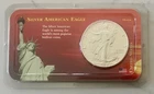 1991 STATUE OF LIBERTY LITTLETON PAGKAGED UNCIRCULATED AMERICAN SILVER EAGLE