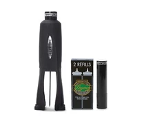 Legacy Wine Opener w/ 3 Refill Cartridges Built-in 4-Blade Foil Cutter Safe C...