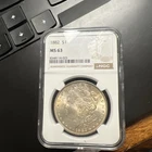 1882 $1 Morgan Dollar NGC MS63- Ready to ship