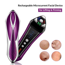 EMS Facial Lifting Device RF Microcurrent for Anti Aging Skin Tightening