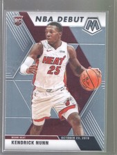 2019-20 Panini Mosaic - NBA Debut Rookie RC #268 Kendrick Nunn - Miami Heat