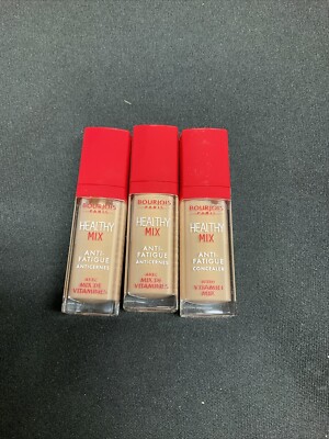 Lot Of 3 Bourjois - Healthy Mix Anti Fatigue Concealer 52 Medium