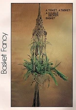 Double Decker Basket Holder Plant Hanger Pattern #7106 Wired for Macrame Book