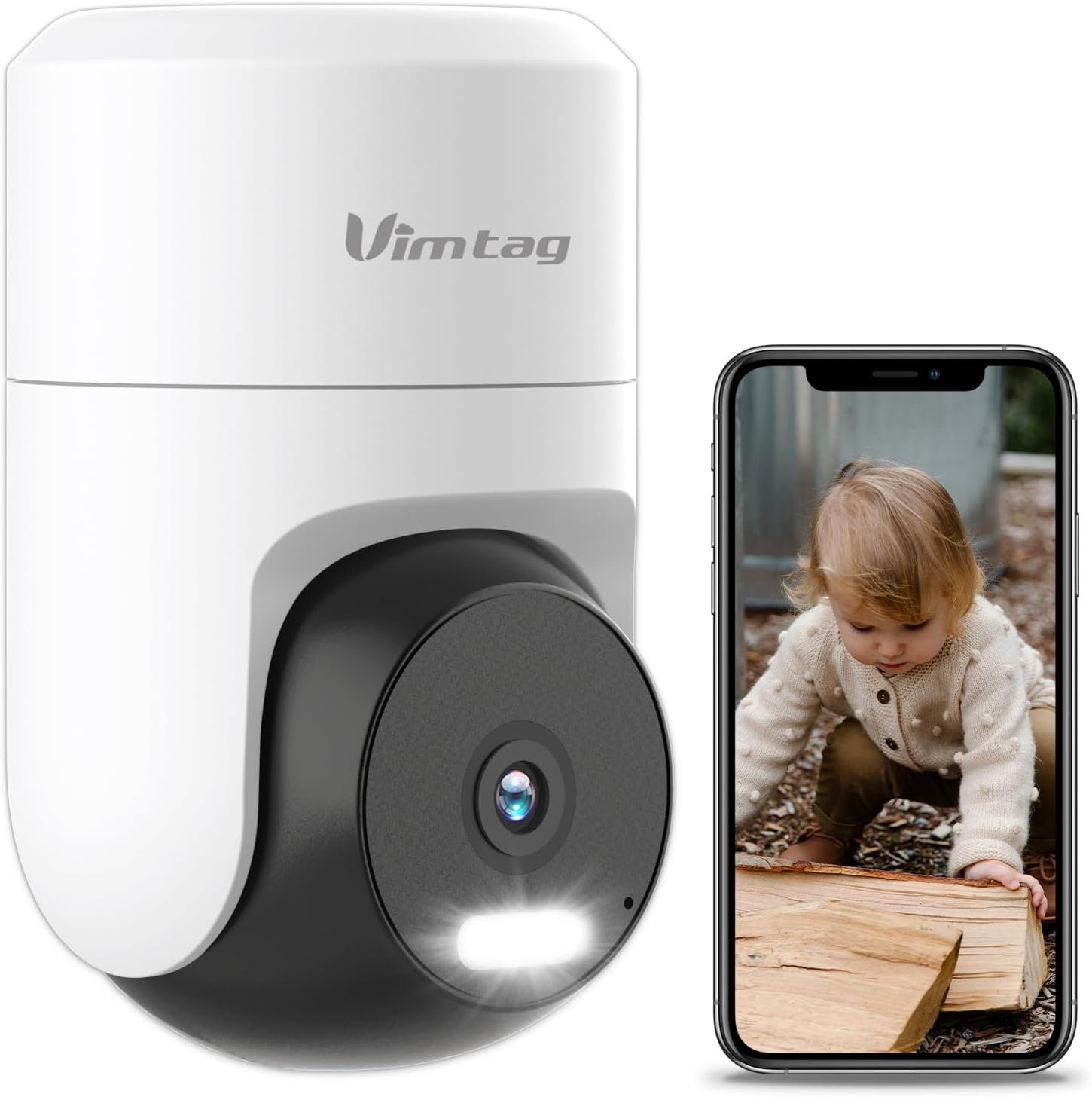 2.5K 4MP 360° Outdoor Indoor Wired Plug-In Wi-Fi Security Camera with Night Vision-image