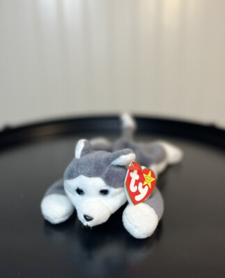 Ty Original Beanie Babies Nanook Husky Gray Dog 1996 *RARE, ERRORS, RETIRED*