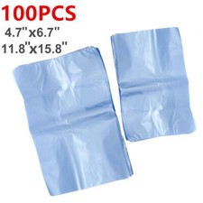 100pc Heat Shrink Film Wrap Bags PVC Seal Gift Pack 15.8''x11.8'' or 6.7''x4.7''