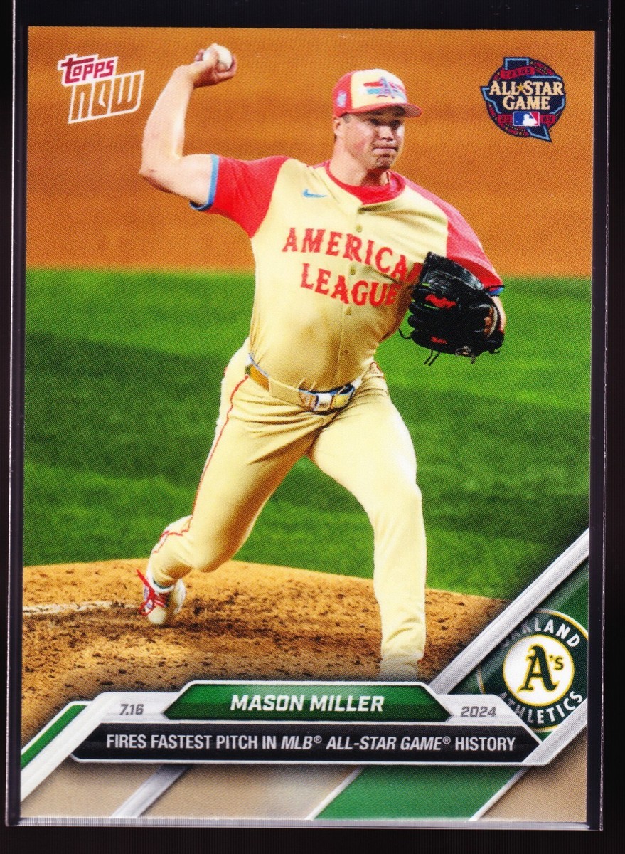 Mason Miller A's All-Star Game Fastest Pitch 2024 Topps Now #440