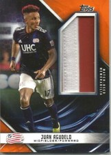 Juan Agudelo 2019 Topps Major League Soccer Game Used Jersey Patch #09/25