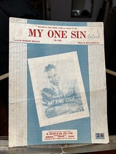 Nat King Cole RARE 1955 Aust Only Original Pop Sheet Music 