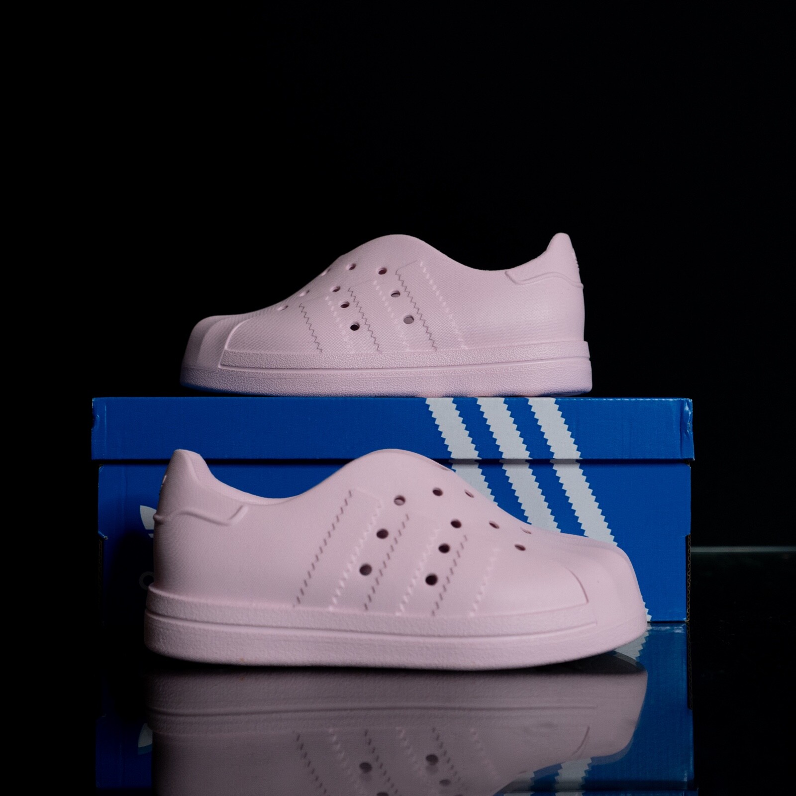 Детские кроссовки Adidas adiFOM Superstar 360 C Junior на резиновой подошве розового цвета #476