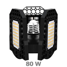 Super Bright 60w80w 8000lm Deformable Led Garage Light Shop Ceiling Lights Bulb