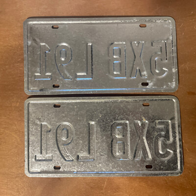 2000 Texas License Plate Pair Truck Space Shuttle # 5XB-L91 | eBay
