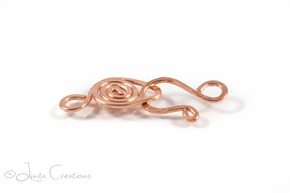 5 Handmade Copper Clasp & Hook Sets by LiNiTa creations - Image 3 of 4