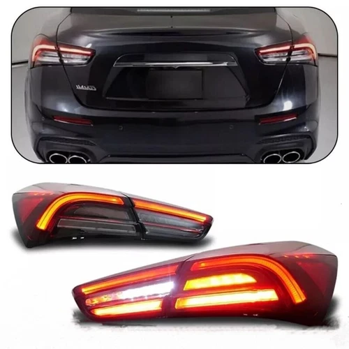 Pair Rear Lamp Rear Tail Lights Assembly DRL LED For Maserati Ghibli 2014-2022 - Picture 21 of 21