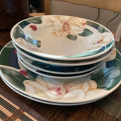 Savannah Grove Grand Flora Dinner Set Of by Citation Magnolia Appear  Unused