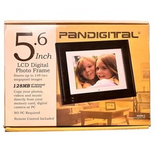 5.6" LCD Digital Photo Frame - 128MB w Remote Pandigital/AC Adapter  USB Cable