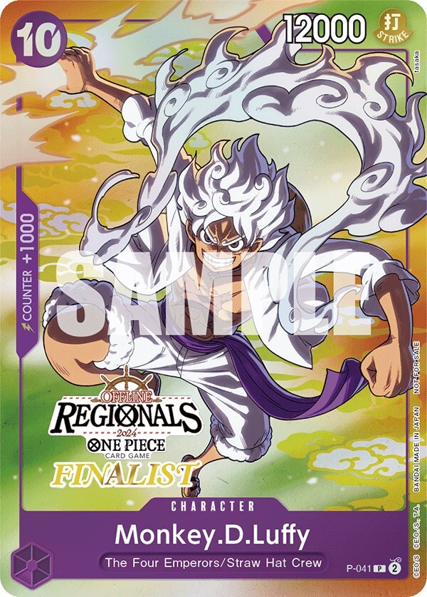 Monkey.D.Luffy [Finalist] P-041 One Piece Promotion Cards for sale