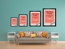 Black Photo Frame A2 A3 A4 A5 Picture Frame Poster Frames Solid Wood 