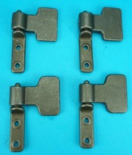 Heavy Duty Paddle Spade Hinge & BOLT-ON Gudgeon Pin x 4 Trailer Truck Lorry