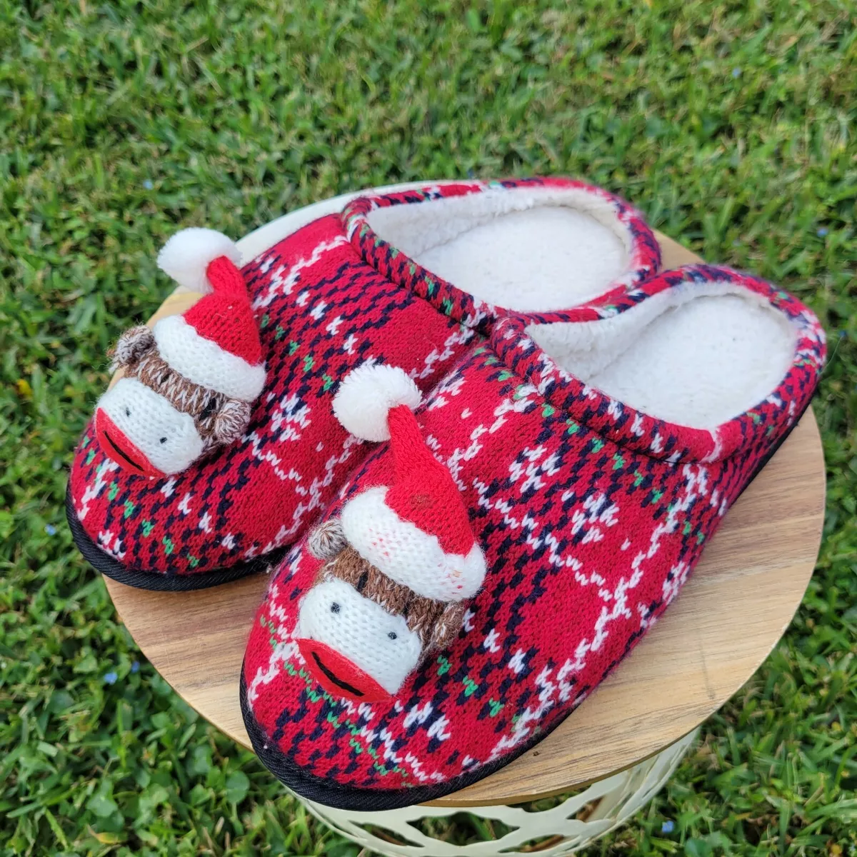 Sock monkey slippers for adults cheap