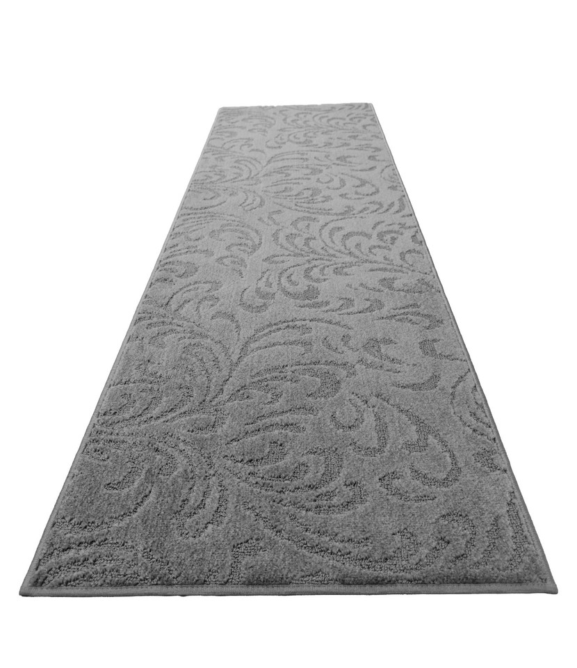Dark Grey Non Slip Washable Hallway Kitchen Runner Rug Custom Length dark-grey-non-slip-washable-hallway-kitchen-runner-rug-custom-length