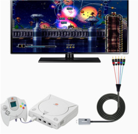 Dreamcast Component Cable Adapter Supports RGBS/VGA to Component Video