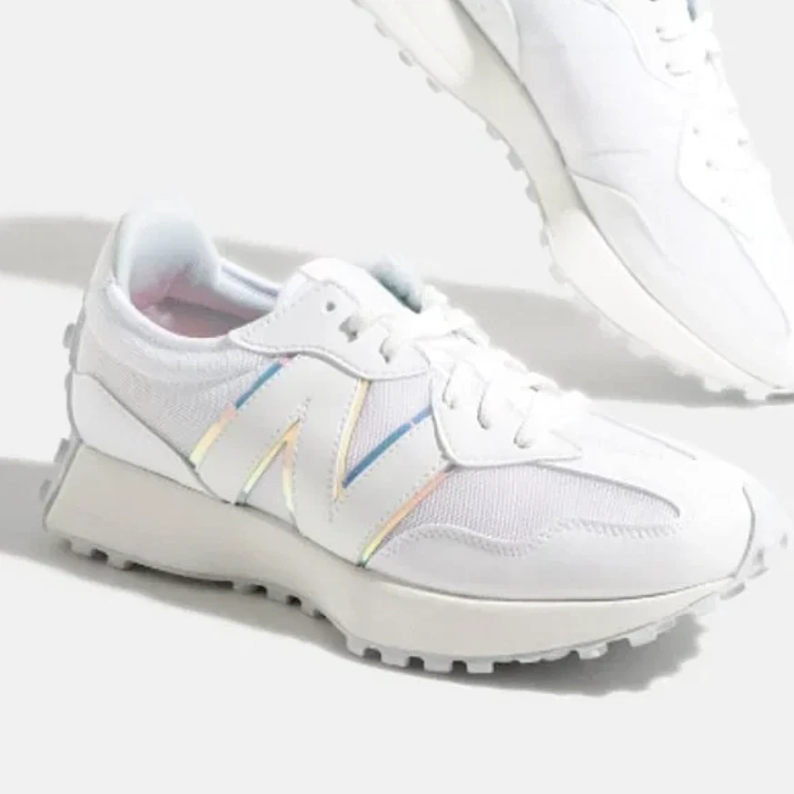 New Balance 32 scarpe sneakers casual donna 11 uomo 9 5 bianco logo irrediscente