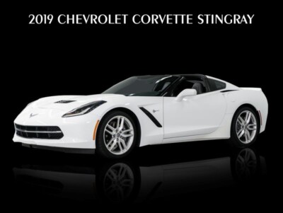 2019 Chevrolet Corvette Stingray in White METAL SIGN: 9x12'' & Free Shipping