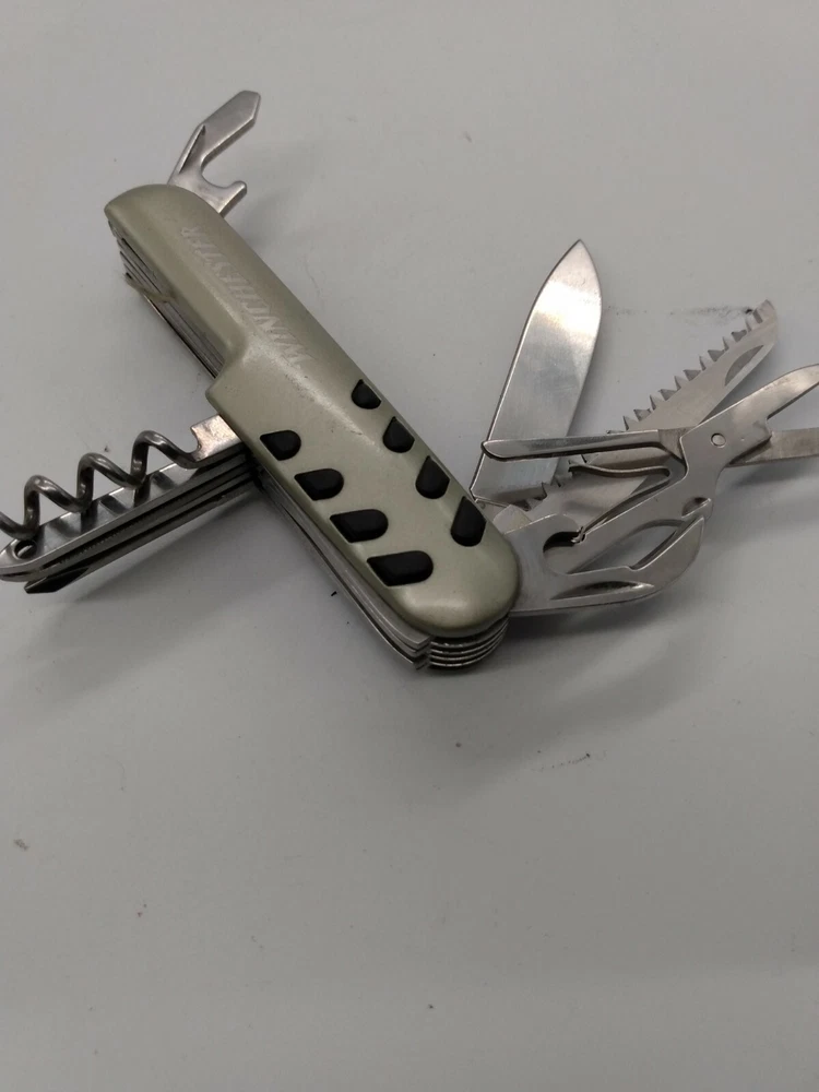 Winchester 12-in-1 Multi-Tool Army Knife in Gray and Black Winchester 12-in-1 Multi-Tool Army Knife in Gray and Black