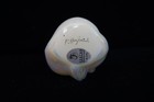 Fenton Art Glass Opalescent Milk Glass Bear W/ Pink Collar Figurine -P. Hayhurst — photo 7