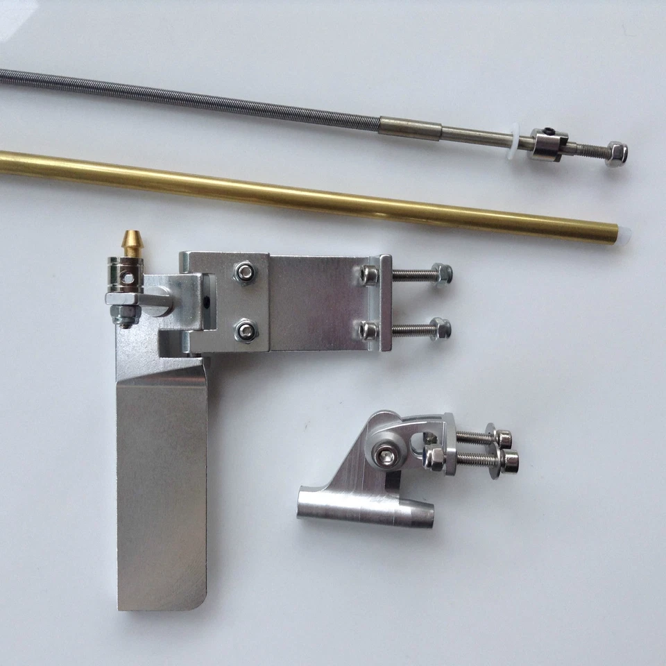 1xRC#1452 75mm Rudder Strut 3.18mm 1/8" Shaft Set for Nitro Electric for RC Boat - Image 3 of 4