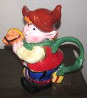 BEAUTIFUL SIGNATURE HOME COLLECTION CHRISTMAS ELF PITCHER TEAPOT CERAMIC HOLIDAY — photo 1