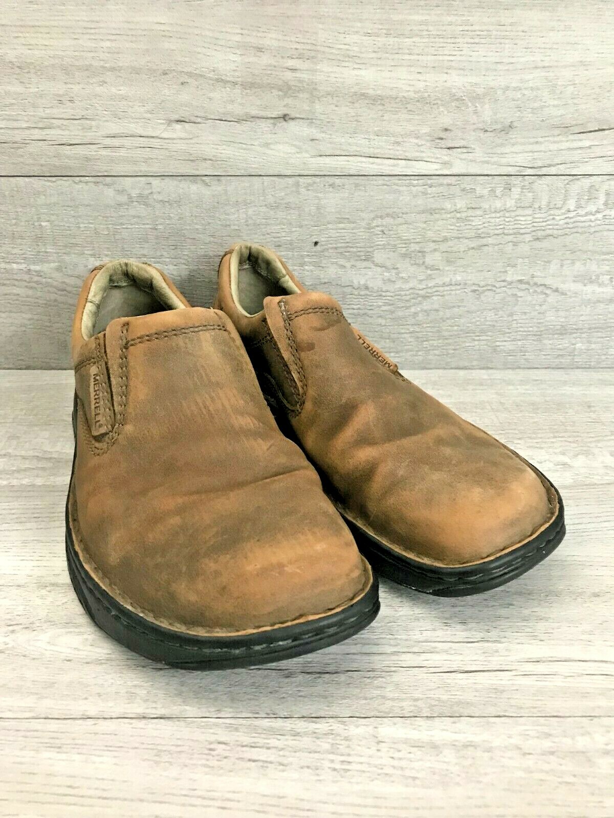 Merrell scarpa donna 8 slip on casual pelle marrone