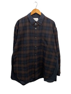 STEIN LONG SLEEVE SHIRT OVERSIZED LAYER FLANNEL M COTTON Brown ST 