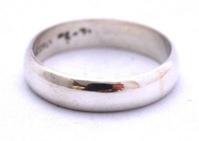 Taxco mexikanischer 925er Sterlingsilber 5 mm einfacher einfacher Bandring. Verschiedene Größen