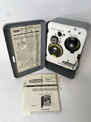 Dayton Time Switch Model 2E220 6 Cycle 3 Zone Sprinkler Control