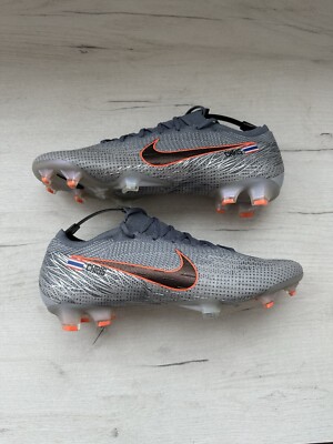 Nike Mercurial Vapor 12 Elite FG Gray Orange Football Soccer