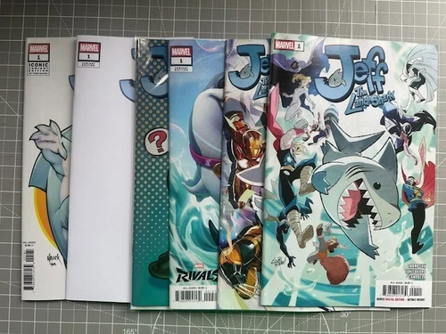 Marvel Jeff The Land Shark #1 A Cover + 5 Variants Yagawa Foil