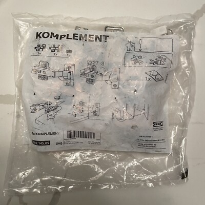 Ikea Komplement 130° Soft Close Hinge Package of 3 Hinges - Article 002.145.05