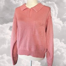 Vintage collared Pink Knit Sweater