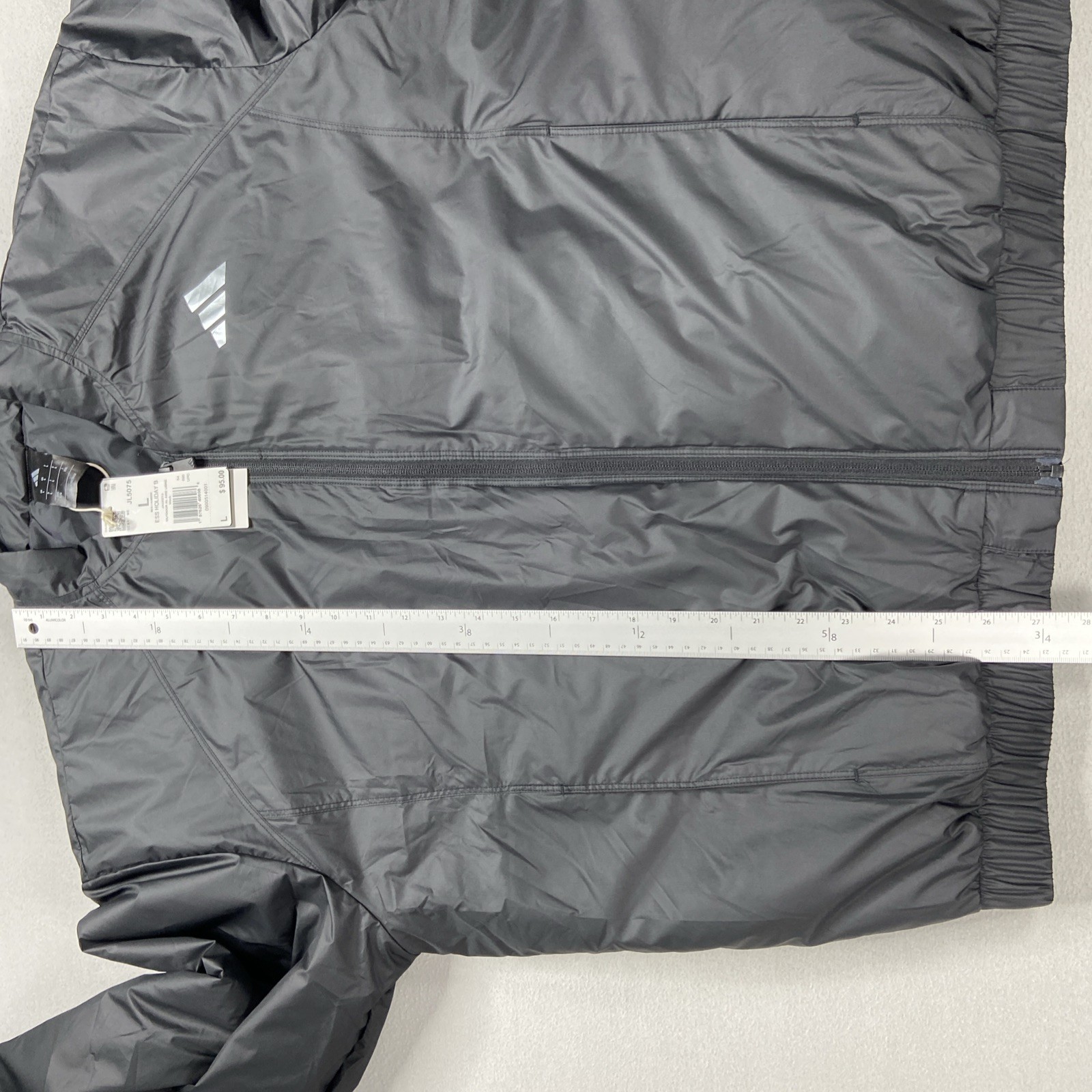 JL5075 Adidas Essentials Men's Holiday CLIMAWARM Insulated Bomber Jacket Black L image 7