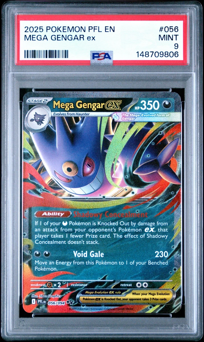Gengar Pokémon TCG Professional Sports Authenticator (PSA) Grade 9