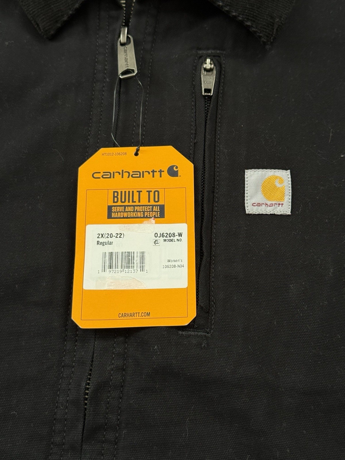 NWT Carhartt Women's Rugged Flex Loose Fit Canvas Detroit Jacket Size 2X thumbnail 5