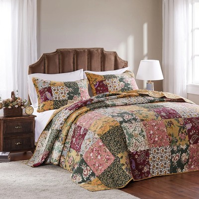 Greenland Home Fashions Antique Chic 100% Cotton Authentic Patchwork...