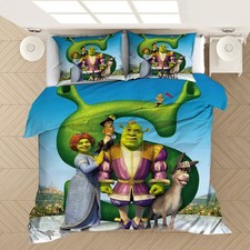 Kids Bedding Set Shrek Duvet Cover 03-Cartoon Bedclothes Decor Text Quilt Cover