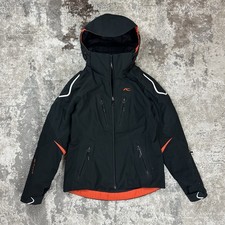 KJUS Women's Technical Ski Jacket Size 38 M Black/Orange RECCO Schoeller PCM
